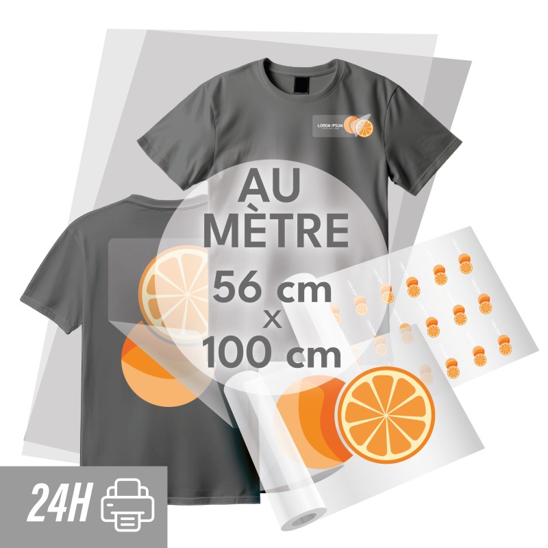 DTF Textile au mètre linéaire - 56cm de large - Production express 24h