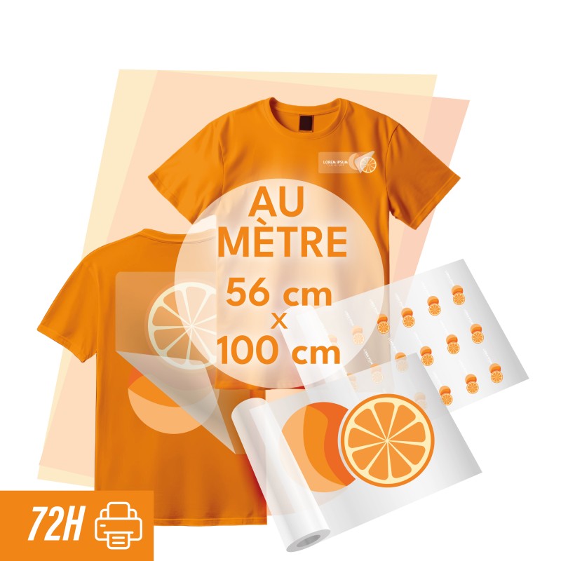 DTF Textile au mètre linéaire - 56cm de large - Production standard 48h-72h