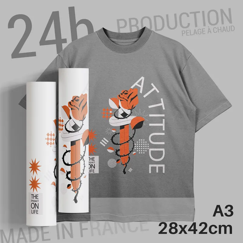 TRANSFERT DTF A3 - 28X42CM - Production Express 24h