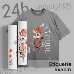 Impression DTF 5x5 cm - Logos et Étiquettes Made in France