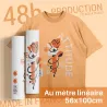 TRANSFERT DTF Textile au mètre linéaire - 56cm de large - Production Standard 48h